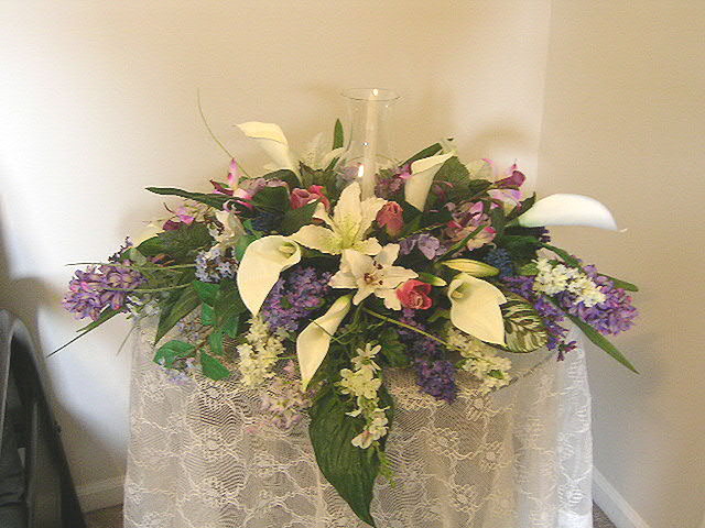 purple and silver wedding pictures wedding flower centerpieces